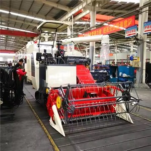 Luckystar Moissonneuse-batteuse de riz demi-alimentation Machine agricole pour composant de noyau de moteur de maïs et de coton à vendre prix d'usine - Product Image 1
