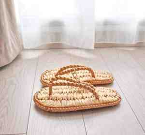 <b>Cheap</b> Price Vietnam Water Hyacinth Sustainable Open Footwear Home Recyclable Comfortable for <b>Slippers</b> - Product Image 2
