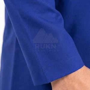 Qamis arabe élégant en coton pour homme – Moderne, traditionnel, respirant, léger, longueur cheville, manches longues, col rond, boutons sur le devant - Product Image 6