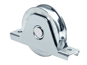 Ruota per cancelli con supporto a gola a U e 1 cuscinetto - Art. 337 mm. 100x21 - Product Image 2
