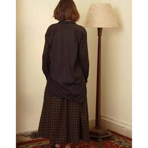 Blusa Formal de Algodón para Mujer VETALI, Bordada con Flores, Popelina de Seda, Cuello con Volantes, Talla Única y XL a 4XL, Negra, para Fiestas - Product Image 4