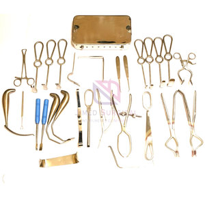 Ensemble d'instruments chirurgicaux en acier inoxydable pour la chirurgie générale, manuels, réutilisables, certifiés CE, instruments de classe I - Product Image 1