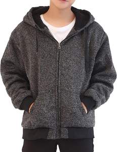 เสื้อมีฮู้ดโอเวอร์ไซส์ผ้าฝ้าย100% สีพื้น - Product Image 5