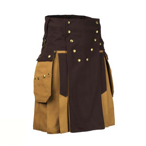 Produits chauds Toutes les couleurs Nouveau style Kilts utilitaires écossais modernes Matériau en laine avec logo personnalisé et Kilts utilitaires réglables - Product Image 5