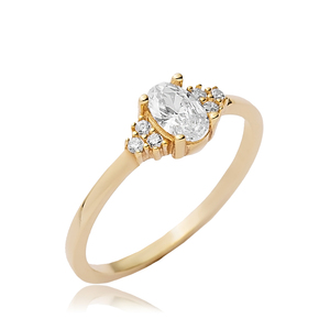 Oval Cut Clear Zircon <b>Thin</b> Wholesale 925 Sterling Silver Turkish Handcrafted Cluster Earrings - Product Image 3