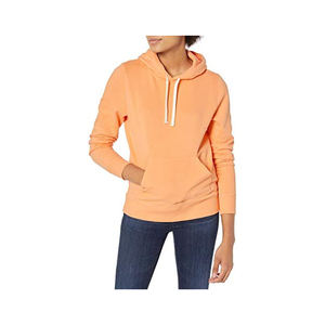 Sudadera con capucha Lisa suave y blanca para mujer Sudadera con capucha personalizada de algodón y forro polar Fabricante Sudaderas con capucha recortadas de peso pesado para mujer - Product Image 1
