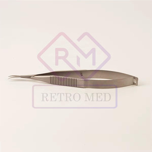 Mango plano ruso profesional curva Acero inoxidable cutícula de uñas Micro Sprina tijeras para manicura por MEDICAB INSTRUMENTS - Product Image 2