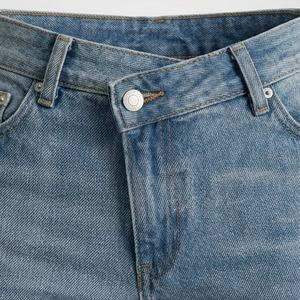 Jeans en denim droit décontractés pour femmes, fabricants de vêtements de rue élégants, usage quotidien, qualité supérieure, pantalons tendance - Product Image 4