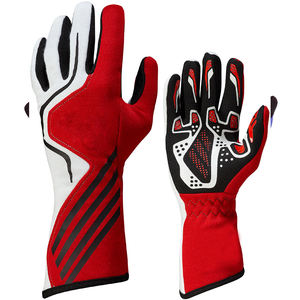 Gants de course de karting de dernière génération, design noir et orange, matériau Nomax, logo personnalisé, unisexe, sport, pour Sialkot, Pakistan - Product Image 5