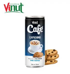 250毫升Vinut Cafe Capuchino从牛奶和真正的奶油越南制造