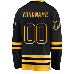 Jersey de Hockey Transpirable de Malla Personalizado de Alta Calidad con Cordones, Logotipo Rojo Sublimado, Jersey de Hockey sobre Hielo para Equipo Adulto - Product Image 6