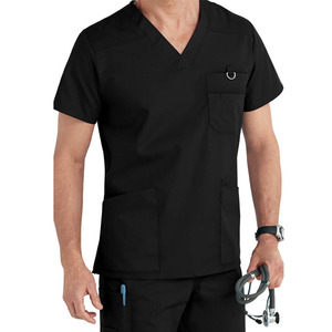 Custom Logo Quick-Dry V-Neck <b>Doctors</b> Medical Mens Scrubs <b>Set</b> Comfortable Dentist Hospital Nursing Uniform <b>Sets</b> For Mens - Product Image 1