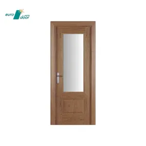 Legno spagnolo di alta qualità tradizionale porta interna impiallacciatura di quercia alzata e messa in campo pannelli porte