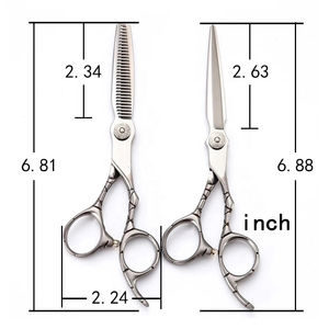 Ciseaux de coiffure professionnels en acier inoxydable de haute qualité, prix de gros, logo personnalisé, tranchants, pour salon de coiffure - Product Image 6