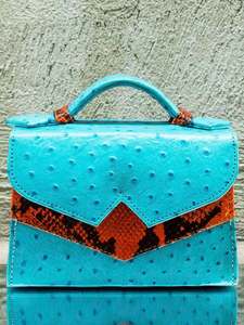 Bolso Tote Clásico de Cuero Genuino con Textura de Avestruz, Cierre de Hebilla, Bolso de Mano para Mujer, Uso Diario, Dos Asas, Duradero - Product Image 5