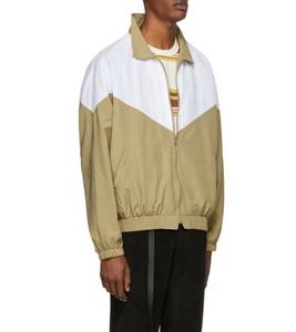 Veste coupe-vent sport élégante pour homme sur mesure à capuche imperméable en toile de coton col montant devant pour l'automne en plein air grande taille - Product Image 3