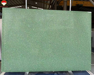 Carreaux de terrazzo vert en pierre de terrazzo de grande taille 2700*1800mm, prix des carreaux de terrazzo d'Éthiopie, carreaux de sol en terrazzo pour escaliers - Product Image 1