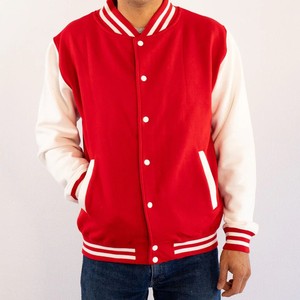 Wholesale Fashion Custom Design Winter Varsity Jacket Windproof Breathable Casual Embroidered Solid <b>Button</b> Closure - Product Image 1