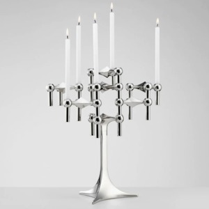 Adorable <b>Silver</b> Candle Stand High Quality Decorative Accent Elegant Table Centerpiece Romantic And Stylish Ambience - Product Image 3