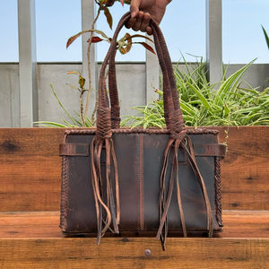 กระเป๋าถือหนังแท้สำหรับผู้หญิงกระเป๋าหนังแท้ลายริ้วแบบหรูหราออกแบบได้ตามต้องการใหม่ - Product Image 5