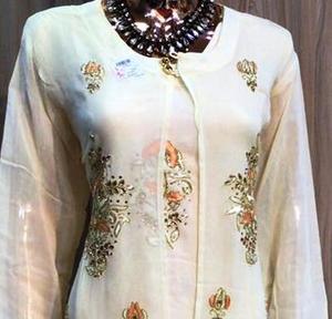 Designer moderne non cousu brodé à la main belle tenue de fête de qualité supérieure costumes style traditionnel indien tendance - Product Image 2