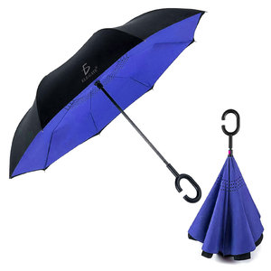 Ombrello da Viaggio Pieghevole a Tre Sezioni in Nylon Leggero a Doppio Rinforzo dal Design Moderno - Product Image 4