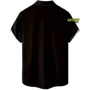 เสื้อเชิ้ตฮาวายพิมพ์ลายซับลิเมชั่นสไตล์วินเทจลายดอกไม้ลำลองขายส่งผ้าทวิลล์สั่งทำได้ลายพิมพ์ 3 มิติทรงหลวมสำหรับผู้ชาย - Product Image 4