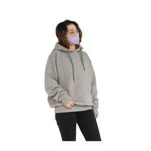 เสื้อฮู้ดแขนยาวทรงหลวมสำหรับผู้ชายและผู้หญิงผ้าฝ้ายออกแบบได้อย่างยั่งยืนสไตล์สบายๆสำหรับฤดูหนาว - Product Image 1