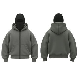 Top Selling Quality Wholesale Price Customized New Men Winter Windproof Running Breathable Zipper-Up Fleece <b>Snood</b> Balaclava - Product Image 5