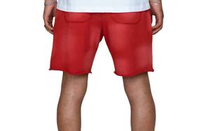 Short décontracté pour hommes de haute qualité Léger Vintage Distressed Acid Washed Streetwear pour Jogging Sun Faded Look - Product Image 4