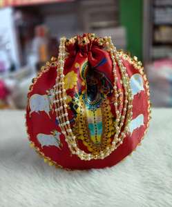 Magnifiques sacs Patola en tissu pour mariage et cadeaux de remerciement, sacs Potli faits à la main par des designers, petits sacs Potli, sacs cadeaux pour bijoux - Product Image 5