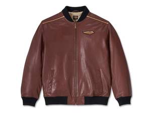 Chaqueta de cuero para hombre 120 Aniversario Ron Raisin - Product Image 1