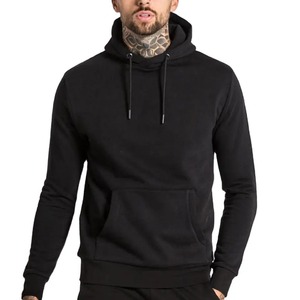 Sweat à capuche sur mesure de haute qualité en couleur noire confortable pull-over pour hommes Offre Spéciale sweats à capuche de sport en molleton à manches longues pour hommes - Product Image 5
