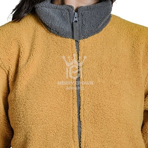 Veste polaire d'hiver à col montant et poche zippée pour l'extérieur Veste polaire respirante pour hommes grande taille - Product Image 5