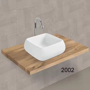 Lavabo rectangulaire à trou unique en céramique de marque-Lavabo, fabriqué en Chine, articles sanitaires en porcelaine - Product Image 6