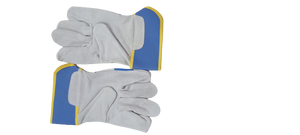 Guantes canadienses de cuero partido De Vaca Guantes de seguridad para manos utilizados para trabajos de construcción para hombres Guantes de aparejo Trabajo - Product Image 6