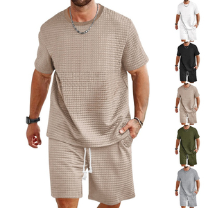 Ensemble short homme personnalisé 2026, vente chaude, avec logo sur mesure, ensemble deux pièces assorti pour homme, ensemble short respirant deux pièces pour l'été, unisexe - Product Image 6