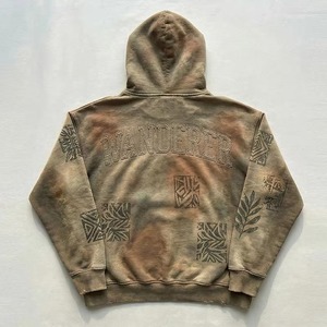 Sudadera con Capucha de Alta Calidad 100% Algodón para Hombre, Corte Holgado, Estampado Otoñal, Mangas Largas, Bordado con Pedrería, Última Moda, Logotipo Personalizado - Product Image 3