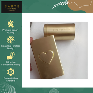 Fournisseur leader en exportation en gros de produits haut de gamme écologiques, gravés sur mesure avec logo, en laiton métallique de luxe, résistants à l'eau, recyclables et sûrs. - Product Image 2