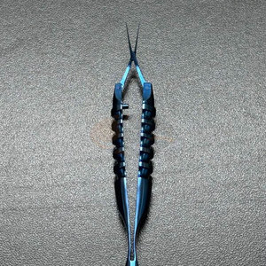 Pinzas de Capsulorrexis con Puntas de Acción Cruzada de 1.5 mm de Ancho, Instrumentos Quirúrgicos Oftálmicos de Acero Inoxidable para Cirugía de Cataratas MOL - Product Image 3