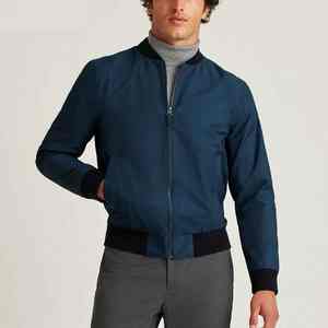 Veste bomber tendance pour homme, coupe slim, col montant, été 2025, toile fine, réversible, séchage rapide, style streetwear - Product Image 5