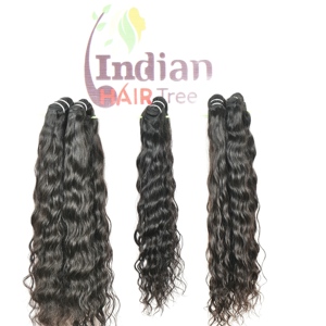 ช่อผมธรรมชาติแบบ100% ผมสีดำมัดผมแท้ WAV นุ่มเนียนนุ่มสลวย - Product Image 6