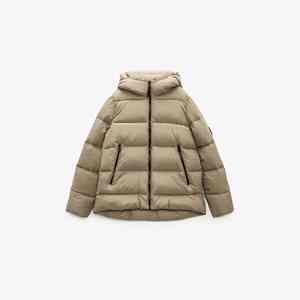 2025 nueva chaqueta acolchada de invierno para hombre de calidad superior a la moda estilo único tejido de punto con capucha logotipo personalizado bolsillo servicio OEM - Product Image 1