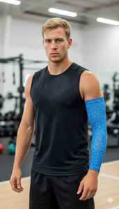 Mangas de Ciclismo de Compresión con Diseño Personalizado, Impresión Digital, Secado Rápido, Ecológicas, Transpirables, Tallas Grandes, 100% Poliéster para Hombre - Product Image 6