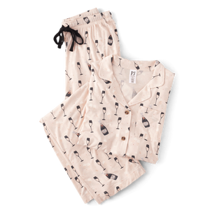 Pyjama Modal Champagne Confortable Pour Femmes Respirant Taille XS Logo Personnalisé Avec Dessin Animé Animal Taille Élastique Cordon De Serrage - Product Image 2