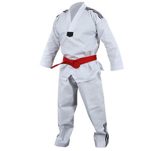 2024New Durable Transpirable Blanco Sparring Uniforme Taekwondo Uniforme Lucha Desgaste Artes Marciales Taekwondo Traje - Product Image 1