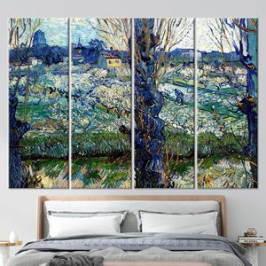 Tableau mural imprimé sur toile : Vue sur Arles de Vincent Van Gogh, 4P : encadré - Product Image 1