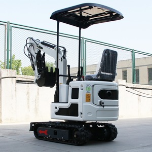 Mini-excavatrice de 1 tonne, 8,6 kW, excavatrice hydraulique compacte sur chenilles, petite machine de construction avec godet À VENDRE - Product Image 6