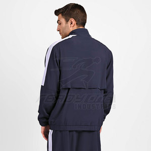 Veste d'entraînement de base pour hommes, coupe extensible, pour l'hiver, fermeture à glissière complète, panneaux respirants, finitions côtelées - Product Image 6