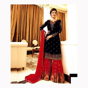 Impressionnant qualité pakistanaise Logo personnalisé conception brodé Boutique robe de soirée pour les femmes/nouvelle robe de soirée de mode pour femmes d'été - Product Image 1